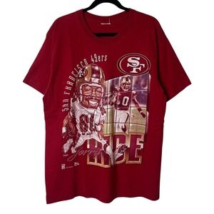 Vintage Jerry Rice SF 49ers Caricature Pro player T-shirt NFL Football XL 1996